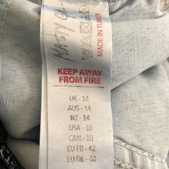 Nasty Gal High Waist Distressed Skinny Women’s Mom Jeans Size 10 Blue - Picture 7 of 7